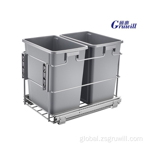 Kitchen Pull Out Waste Bin kitchen pull out Plastic Trash Can, with Durable Factory